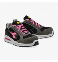 Zapato Diadora Run Net Airbox Low S3 gris-rosa